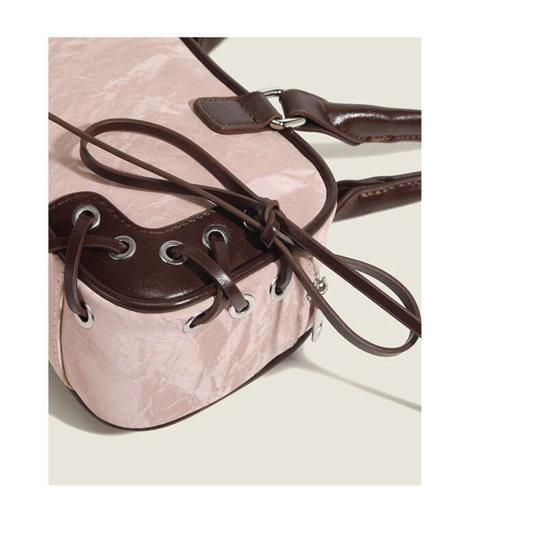 Borsa a tracolla Heart Boston da donna, nuova collezione primavera 2025, grande capacità, foderata sotto l'ascella, con tracolla testurizzata_voghion.com