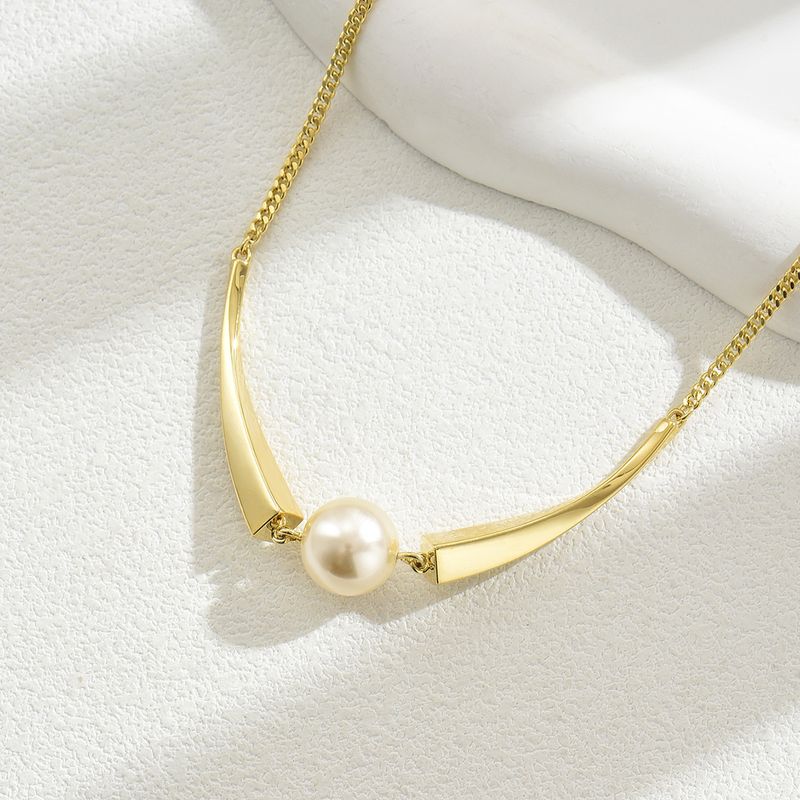 Kleine nislamp luxe stijl dames lang veelzijdig geometrisch ontwerp snoer parel hanger ketting accessoires_voghion.com