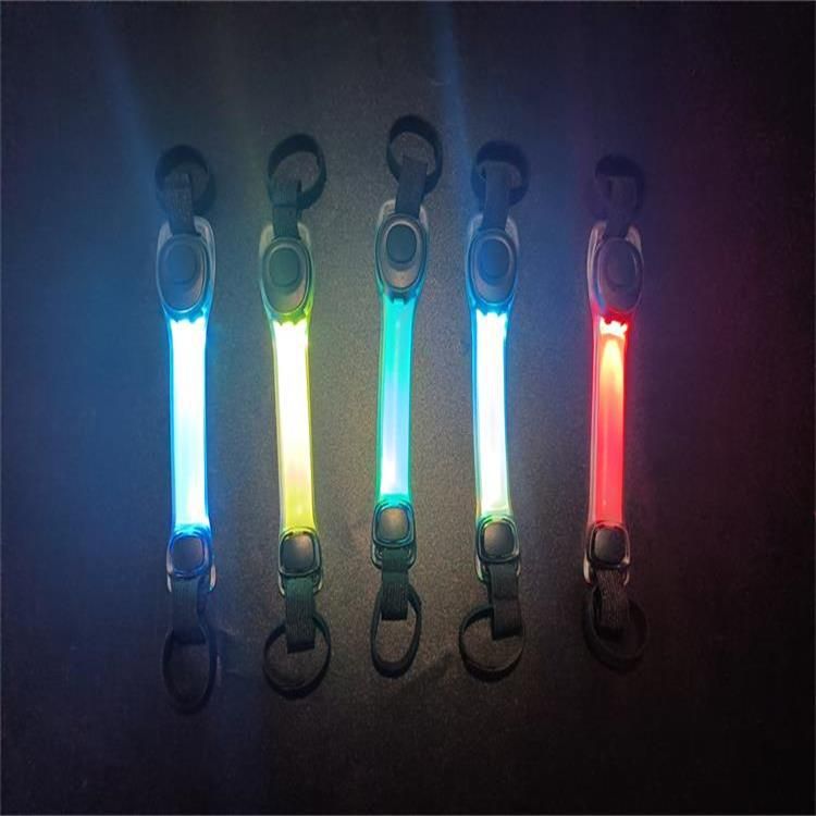 New Fashion Outdoor Night Running LED Warning Light Pet Leash Luminous Silicone Binding Belt_voghion.com