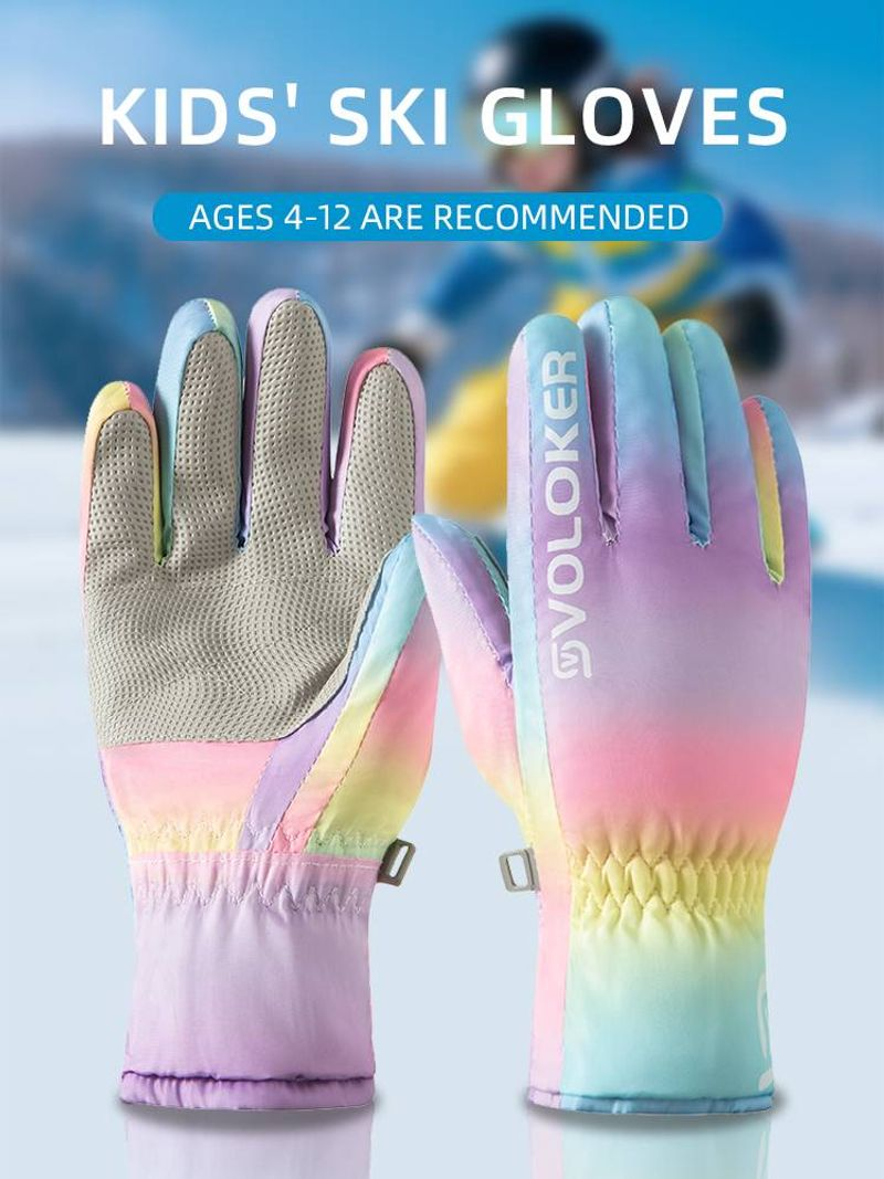 Guantes de esquí unisex para niños cálidos para niños cycg_voghion.com