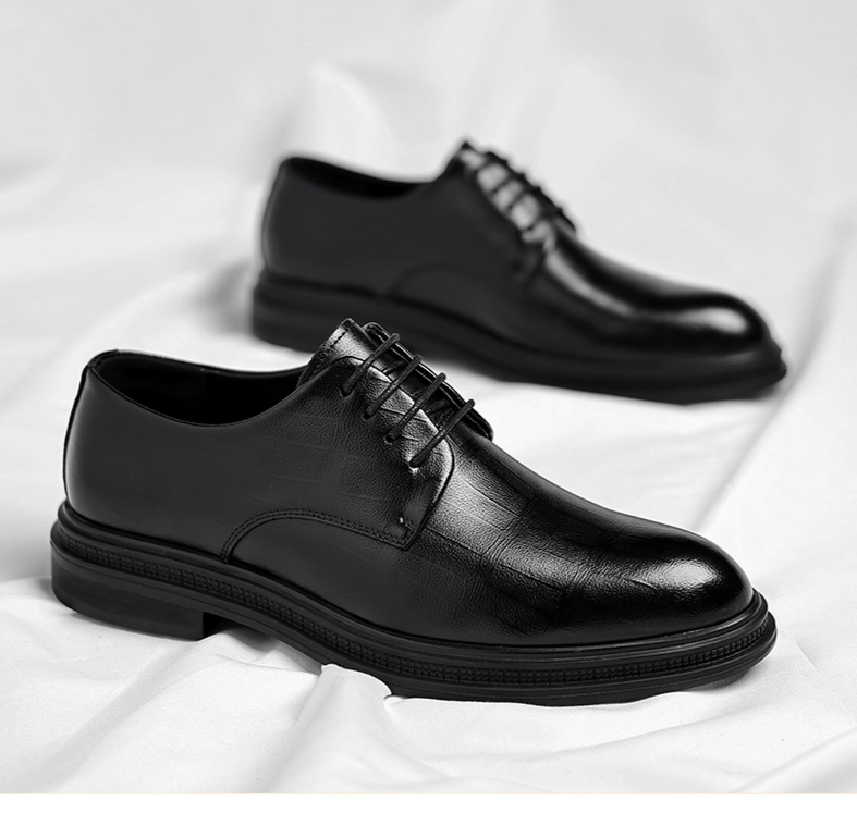 Männer fir geschäftlech formell Kleedung, britesch Stil Casual Héicht Erhéijung, 8cm Kostüm, Schong fir Hochzäitslieder Schong_voghion.com