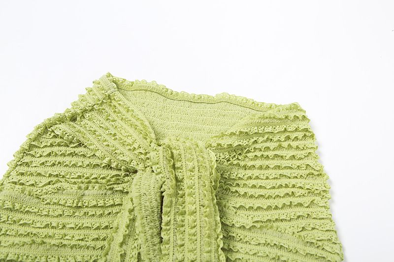 Ropa de mujer, primavera y verano, nueva moda, top de tubo sexy, chaleco de color sólido, ajustado, ombligo expuesto, falda larga con cordones, traje_voghion.com