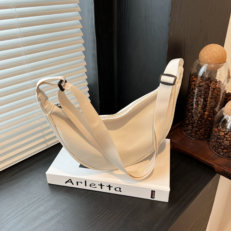 Simple Design Women's Messenger Bag Fashion Ladies Nylon Hobos Small Shoulder Bags Vintage Female Girls Purse Cloth_voghion.com