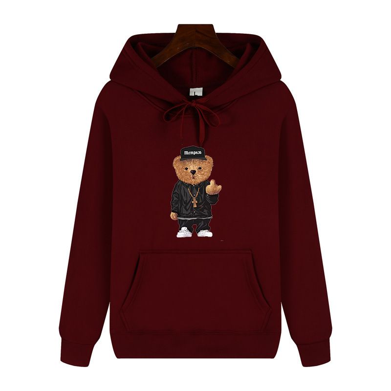 Männerkleeder 2024 NEI Sweatshirts Fréijoer an Hierscht nei Männerjacketten Koreanesche Stil trendy Prints Bär Casual Sport Männerkleeder trendy Koppelen_voghion.com