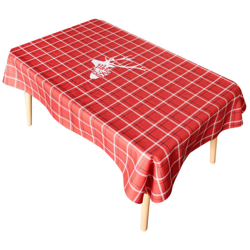 Kersttafelkleed waterdicht, anti-verbranding, anti-olie en geen wastafelkleed, tafelmat, salontafelmat, tafelkleed, studeertafel_voghion.com