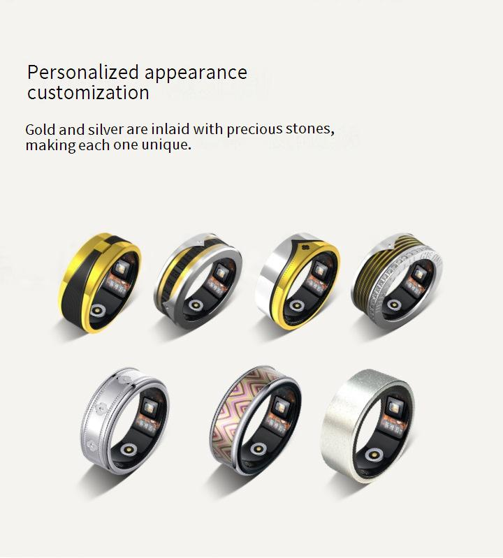 Rings Smart Temperature Ring Heart Rate Blood Oxygen Pressure Sleep Monitoring Step Counting Sports Smart Ring Smartring_voghion.com