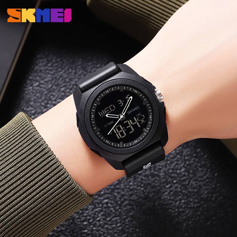 SKMEI 2199 Dijital Saat: 50 metre su geçirmez, ABS kasa, TPU kayış, kronometre, alarm, EL arka aydınlatma, 12/24 saat, geri sayım_voghion.com