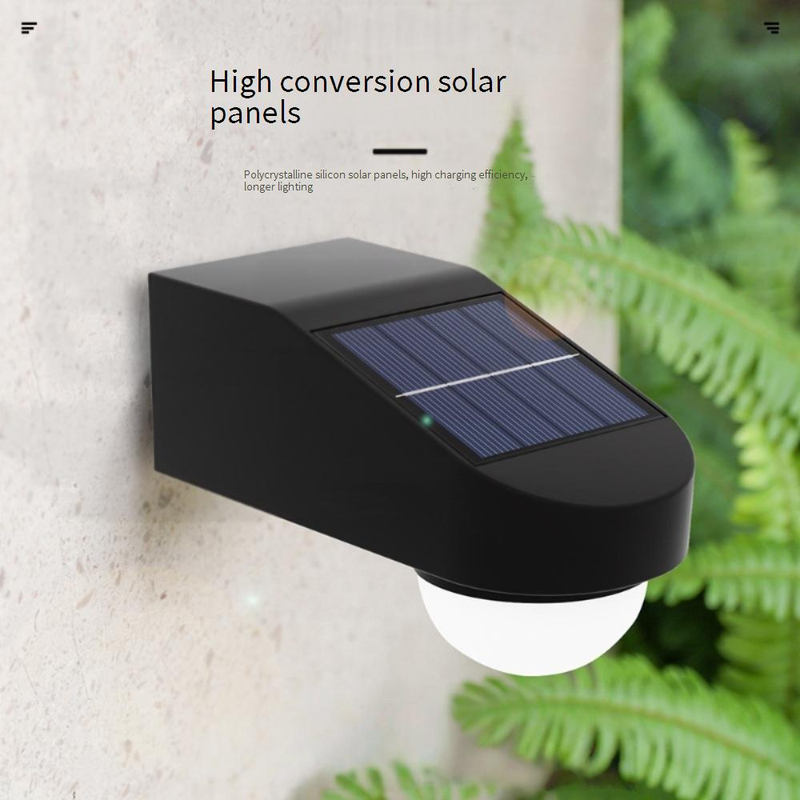 Solar-Wandleuchte für den Außenbereich, wasserdichte LED-Gartenleuchte für Terrasse, Hof, Zaun, Weg – Warmweiß/Kaltweiß, 5 LEDs, solarbetrieben_voghion.com