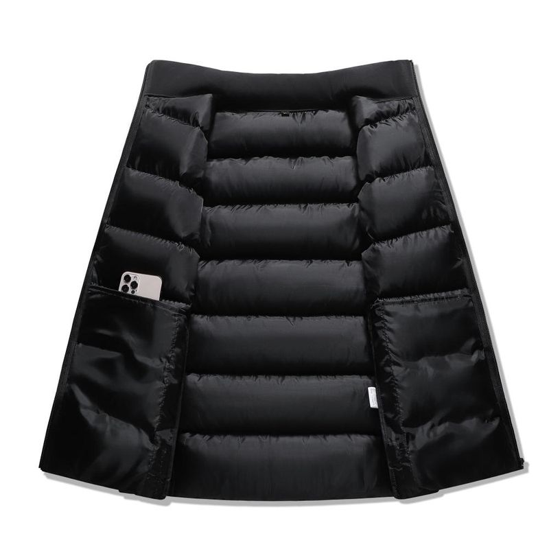 XH-9107 Gilet impermeabile in cotone con cerniera riflettente B5_voghion.com