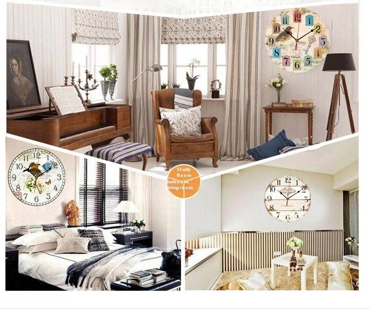 Moderne MDF-Wanduhr – 30 cm leiser Quarz-Uhrwerk für Wohnzimmer, Schlafzimmer und Büro (minimalistisches Design, batteriebetrieben, einseitig)_voghion.com