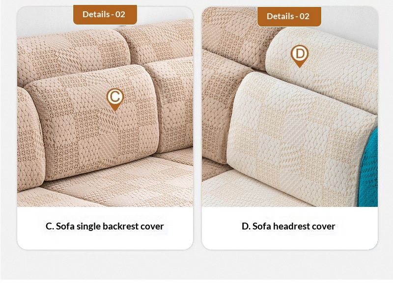 Copridivano Jacquard – Protezione per divano elasticizzata in poliestere di alta qualità, design moderno e minimalista, antiscivolo e anti-gatto_voghion.com