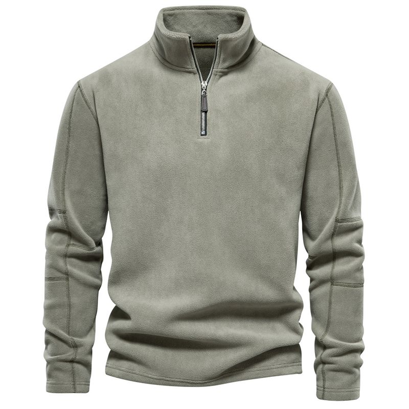 Autumn Winter New Half Zipper Long Sleeve Sweatshirt Trendy And Easiest For Match Men's Top_voghion.com