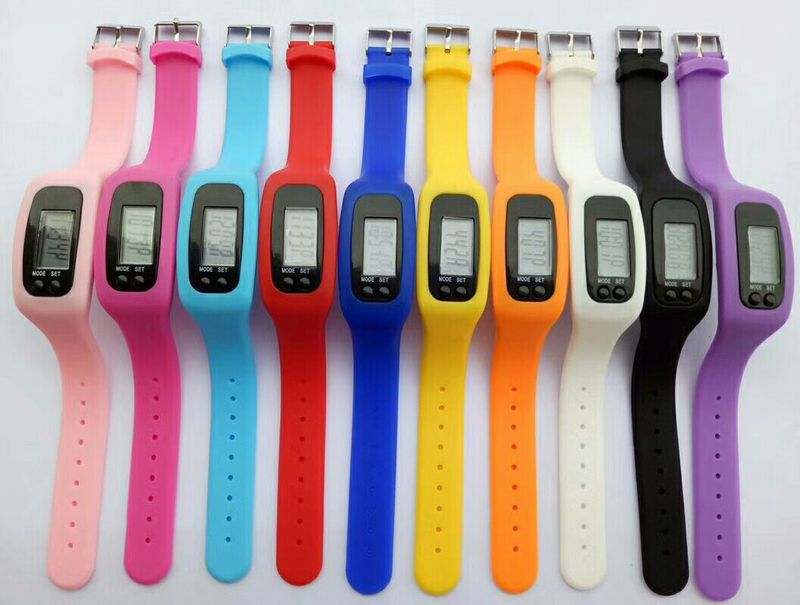 Silikoonist käepael Multifunktsionaalne sammulugeja Spordi LED elektrooniline käekell Eripakkumine_voghion.com