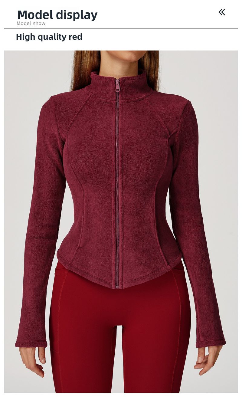 Giacca calda e spessa in pile polare di alta qualità per l'autunno e l'inverno, per donna, modello Zechuang 5012_voghion.com