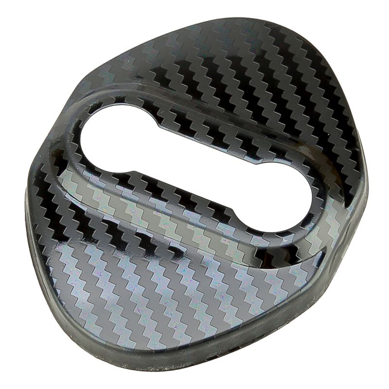 4 stk Dørlås Beskyttende Spænde Cover Sort Kulfiber Style Trim Fit til Honda CR-V 2007-2017 2018 2019 2020 2021_voghion.com