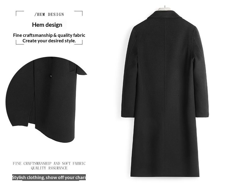 Hue Hue 2025 High-End 100% Double-Sided Premium Woolen Jacket Men's Over-Knee Wool Coat Wholesale_voghion.com