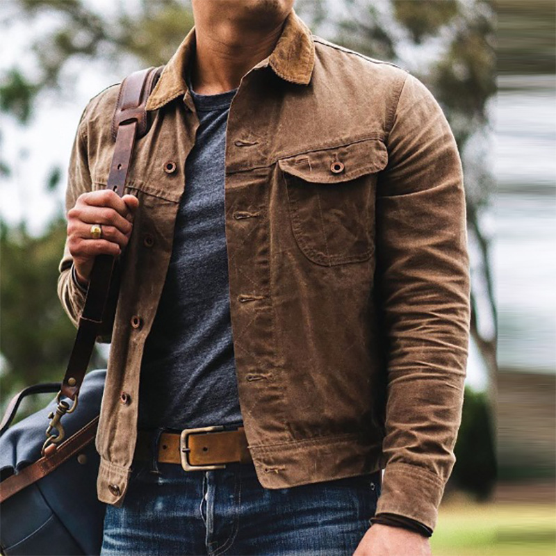 2023 nova tendência casual masculina cardigan lapela jaqueta para homem_voghion.com