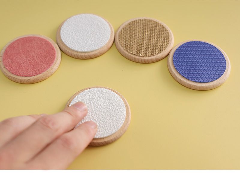 Montessori Sensory Toys Tactile Board Matching Game Tactile Classification Color Cognition Memory Training Toy For Kids Children_voghion.com