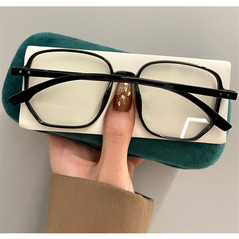 Occhiali da vista grandi quadrati alla moda, anti-luce blu, da donna, per computer, da gioco, classici, trasparenti_voghion.com