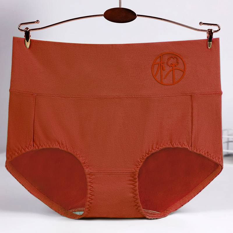 Women's underwear pure cotton high waist tummy control briefs_voghion.com