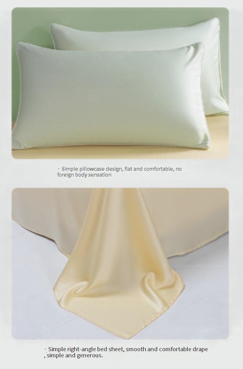 Set di coperte estive rinfrescanti in seta di classe A - Tessuto Ice Silk (lavabile in lavatrice, ultraleggero e traspirante, per letto singolo/matrimoniale, adatto all'aria condizionata, per chi dorme al caldo)_voghion.com