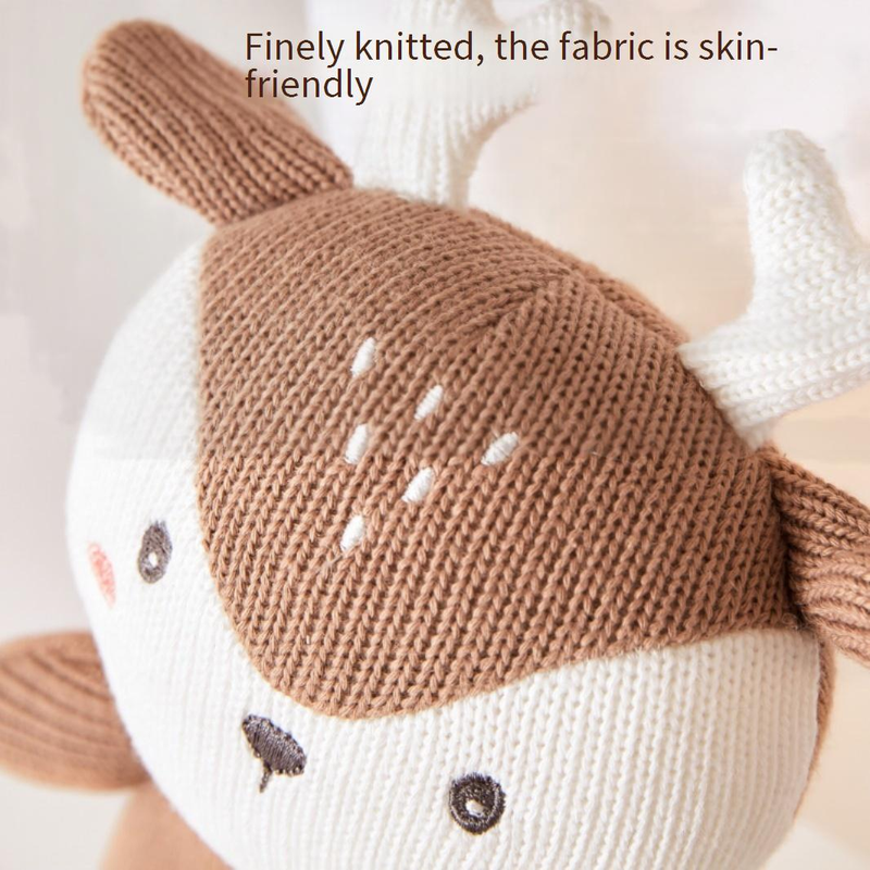 Stuffed Animals New Cotton Wool Knitted Doll Baby Soothing Sleeping Doll Baby Children Can Chew Plush Toy_voghion.com