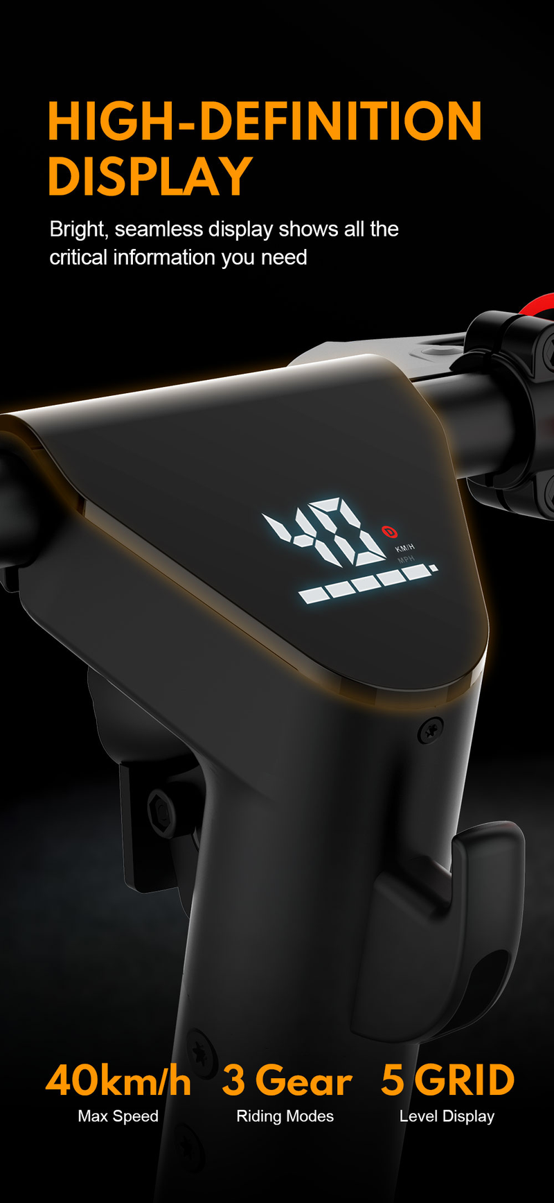 48-V-E-Scooter mit herausnehmbarem Akku – OOTD KIXIN X9 PRO MAX 80 km Reichweite, APP-Steuerung, IP54 wasserdicht | Kostenlose EU-Lieferung 4-7 Tage_voghion.com