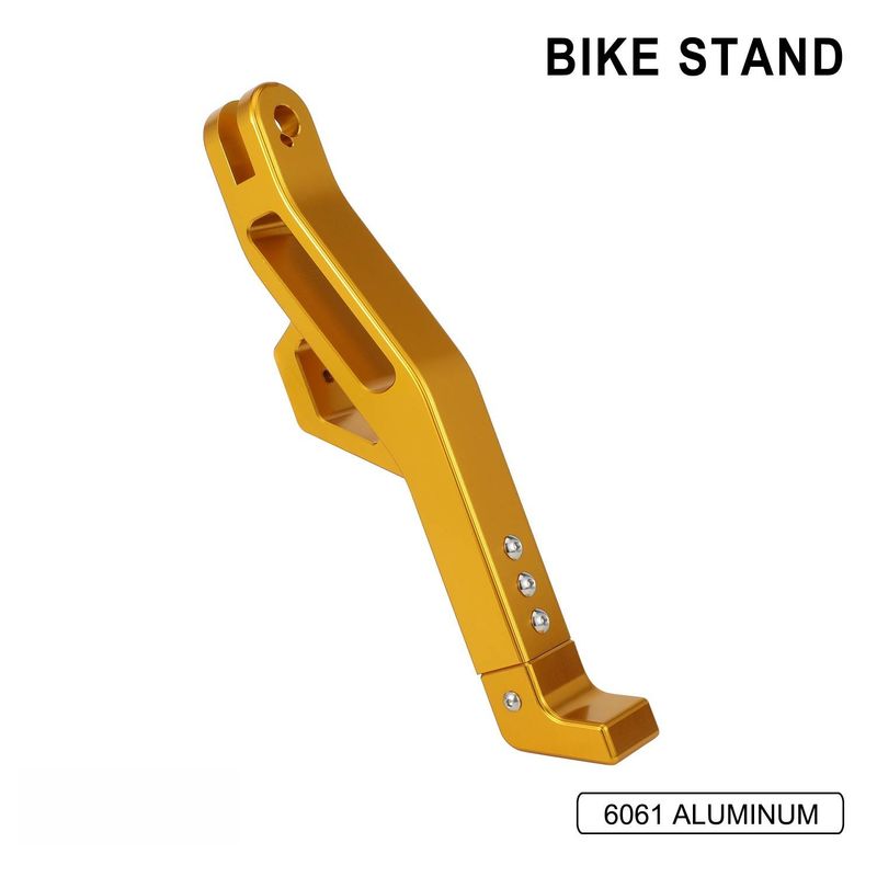 Verstelbare zijstandaard voor motorfietsen voor aangepaste motormodificaties - Robuuste, stabiele ondersteuning (goud/paars, lengte 32 cm)_voghion.com
