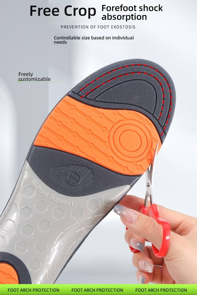 Einlegesohlen mit Fußgewölbestütze bei Plattfüßen und Überpronation – Gepolsterte orthopädische Schuheinlagen für Damen und Herren (Grau/Schwarz, Größen 35–46, Ganzjahresmodell)_voghion.com