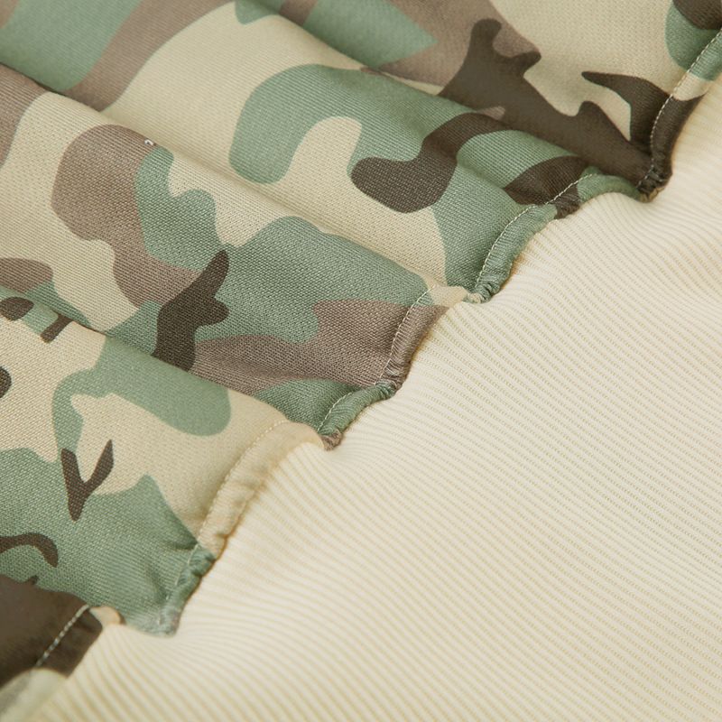 American Street Contrasting Color Waistband Camouflage Special Hooded Sweatshirt Casual Straight Leg Sweatpants_voghion.com