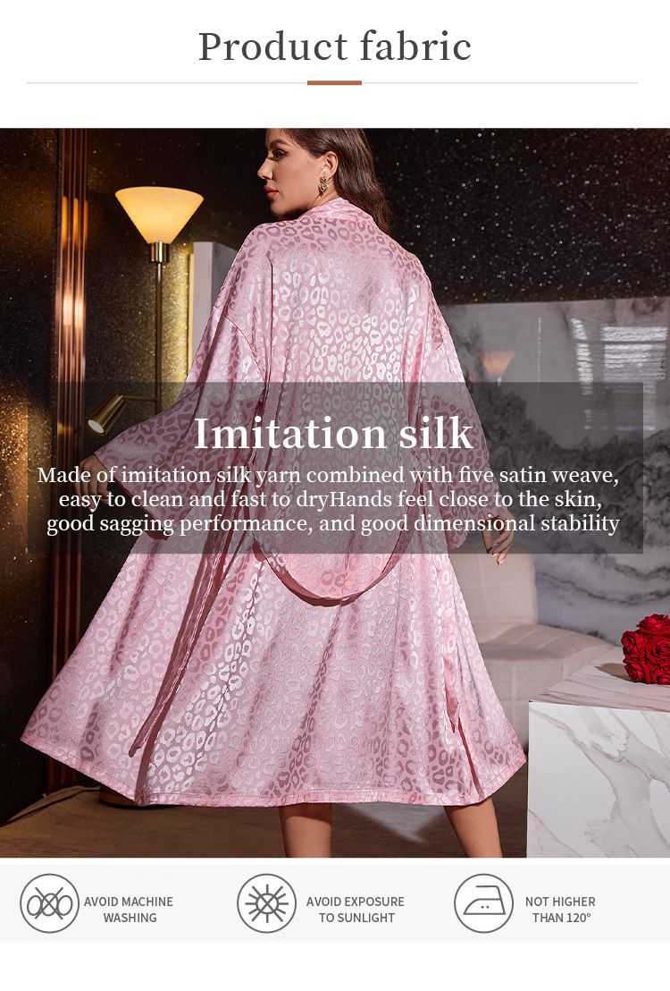 Roupas femininas Pijamas casuais Moda sexy Pijamas de seda Seda gelo Roupas para casa Sling Robe Suit_voghion.com