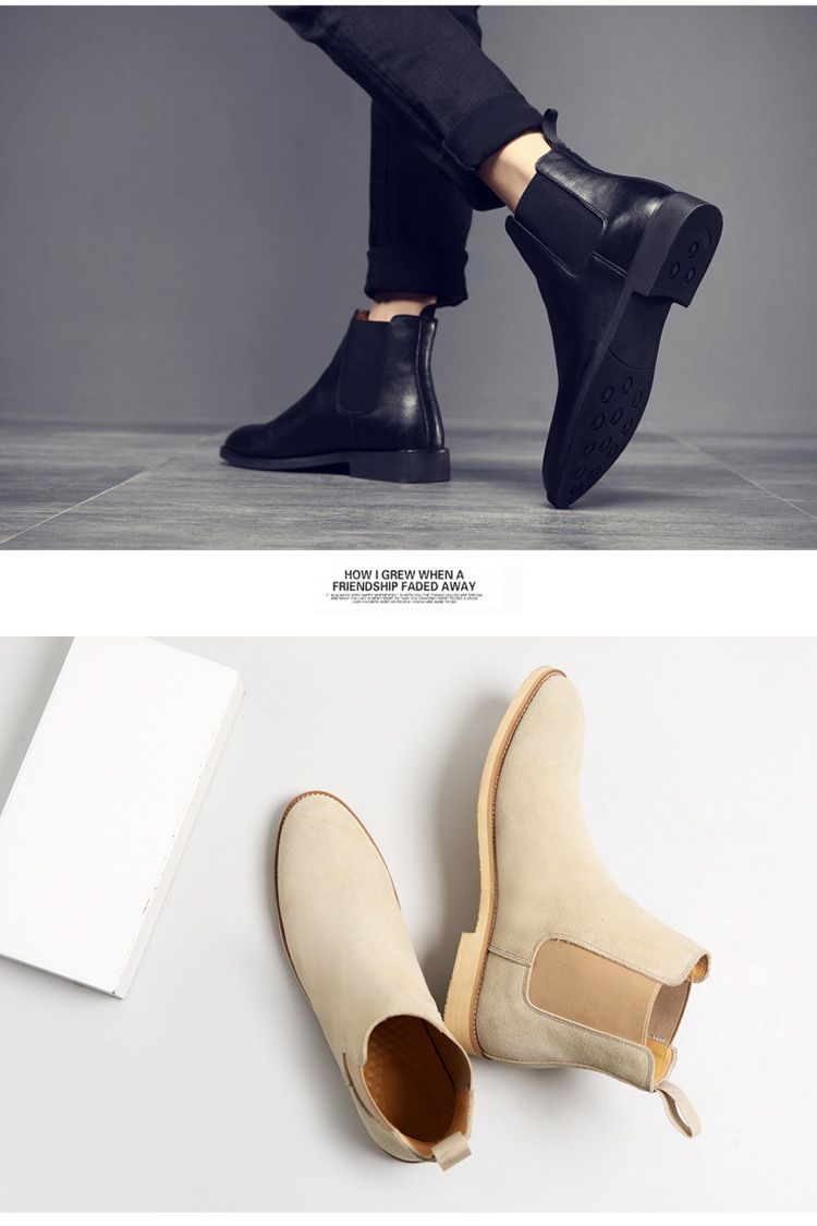 Fashion business pointy boots Men's boots Leather boots_voghion.com