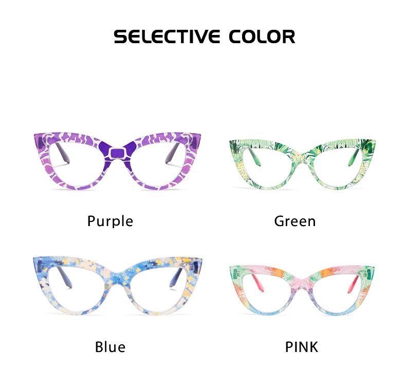 Nuovo stile, colore anti-luce blu, occhi di gatto, montatura per occhiali da vista di fascia alta, BL908_voghion.com