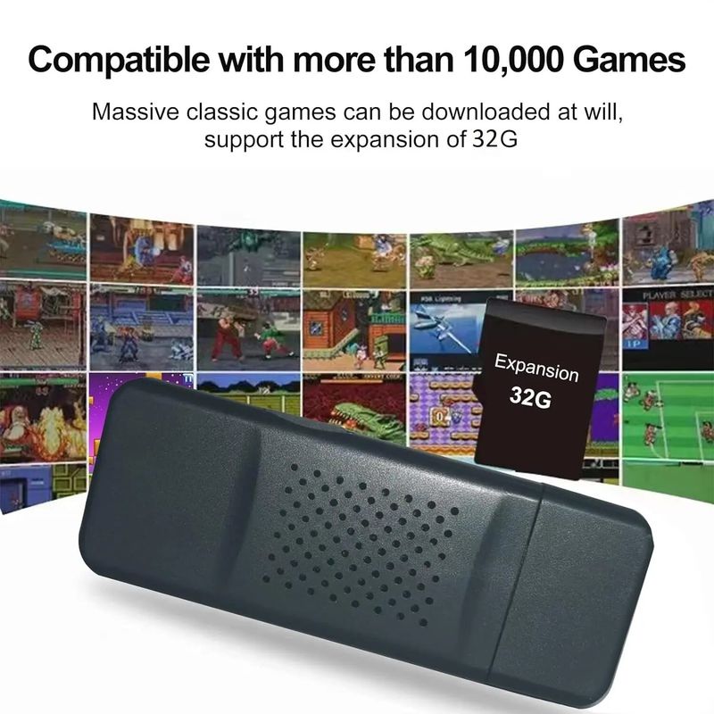 Nostalgic Game Console Retro Game Console HDMI Output TV Stick Wireless Joystick_voghion.com
