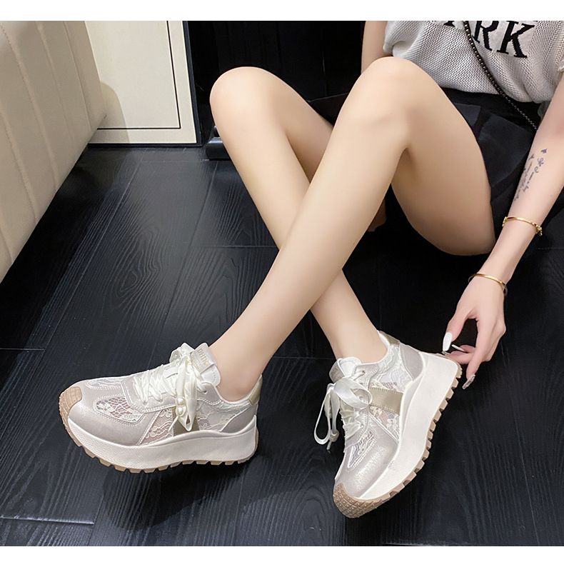Women's Shoes Raise Breathable Thick Sole Casual Color Matching Travel Shoes_voghion.com