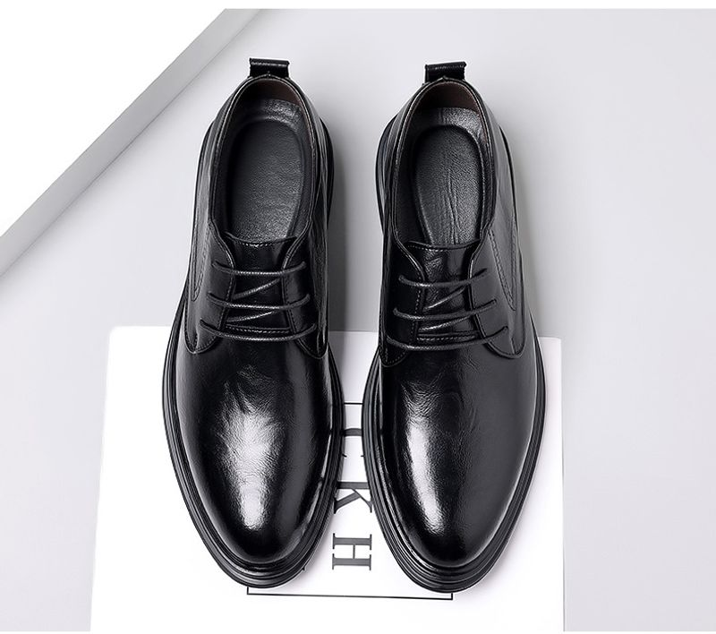 Leder leder business formale kleid beste mann schwarz casual hochzeit anzug atmungsaktiv England bräutigam herren schuhe_voghion.com