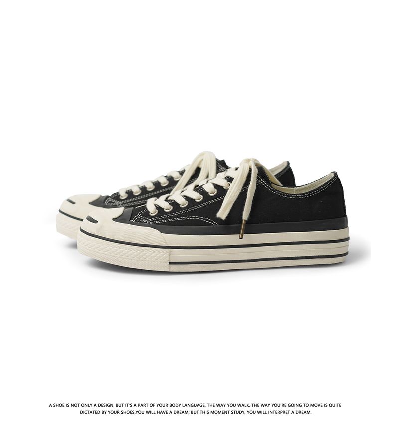 2024 novos sapatos brancos masculinos e femininos com sola grossa e respirável, lona com aumento de altura e cano baixo, da moda, japoneses e_voghion.com