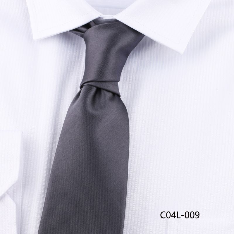 Cravate de costume décontractée pour homme, 7 cm, tricotée à la main, couleur unie, noire, accessoire de costume_voghion.com