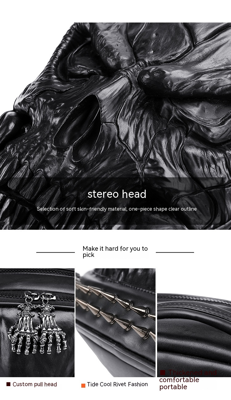 Borsa da scuola Nuova borsa per computer di grande capacità in morbida pelle creativa Personalità esagerata Zaino tridimensionale alla moda per uomini e donne_voghion.com