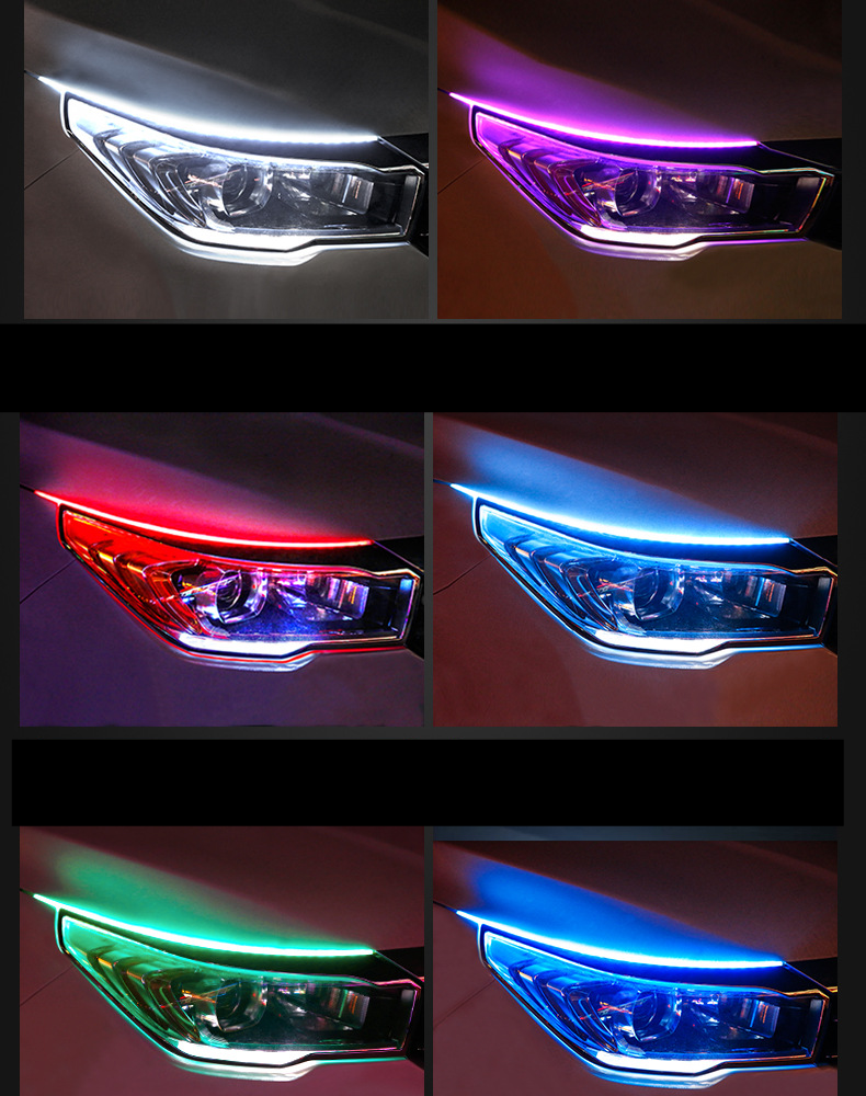 Luce di marcia diurna Luce di direzione Luce universale Striscia guida luce Modifica auto Striscia luce decorativa Striscia luce super luminosa a LED_voghion.com