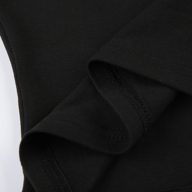 Top corto con scollo a V e cuciture in pizzo nero, elegante e sexy, a maniche lunghe, attillato, per donna, Harajuku, Y2k, autunno, basic_voghion.com