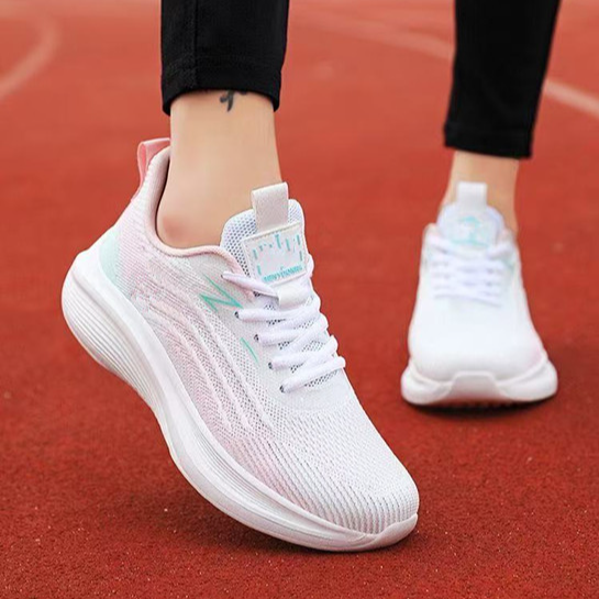 Lässige Sportschuhe zum Schnüren für Damen, dicke Sohle, höhenverstärkende Outdoor-Sneaker mit dicker Sohle, Urlaubsschuhe für Studenten, Wanderschuhe mit flacher Sohle_voghion.com