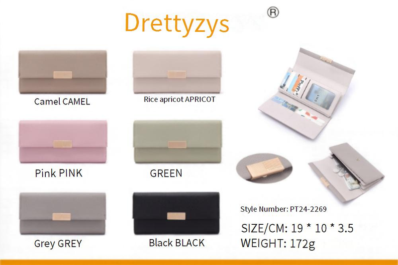 Damentaschen Neue Geldbörse Damen Lange Multifunktionale Große Kapazität Modische Einfache Einfarbige Clutch_voghion.com