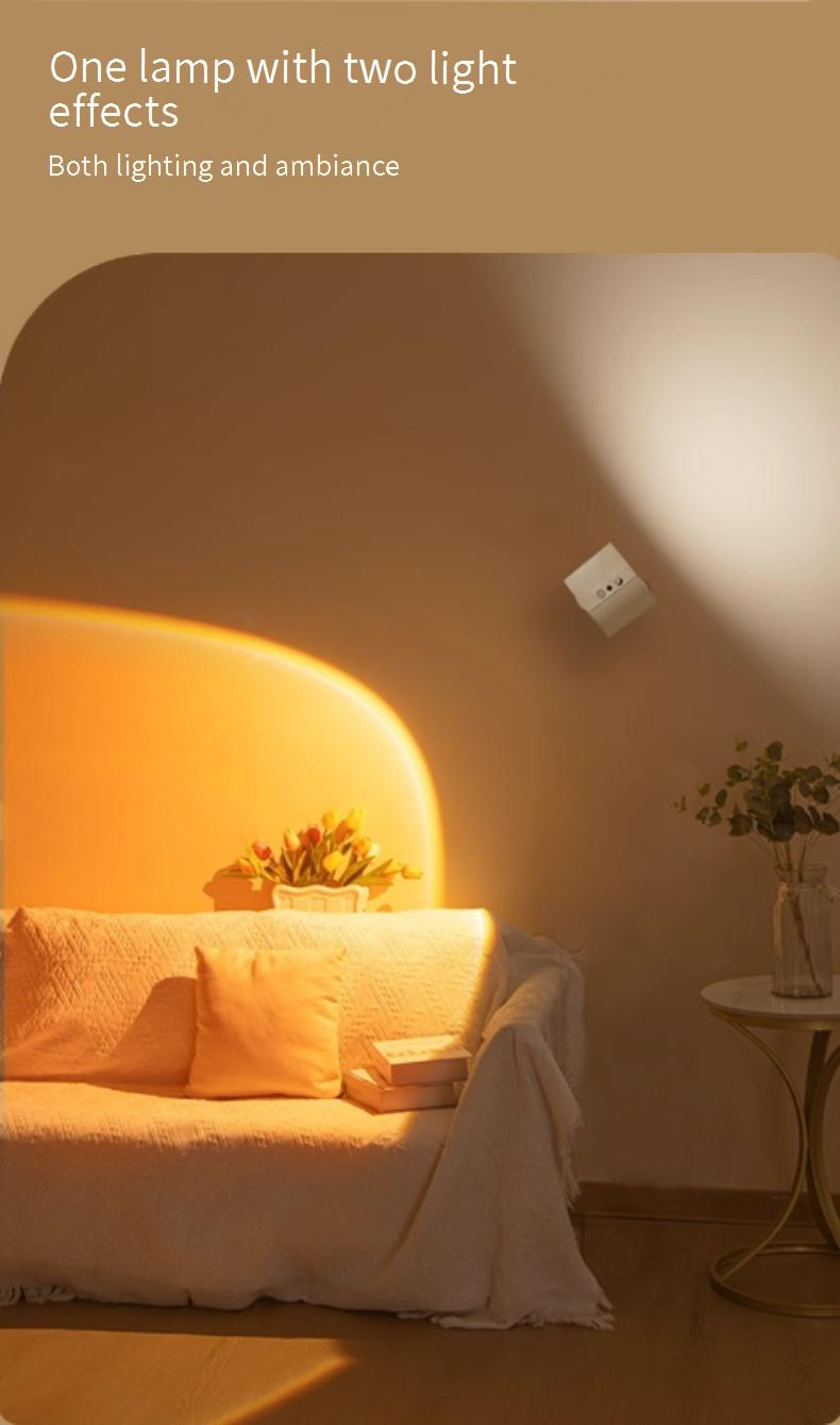 Applique murale LED rechargeable - Télécommande sans fil, aucun câblage ni perçage requis, luminosité réglable_voghion.com