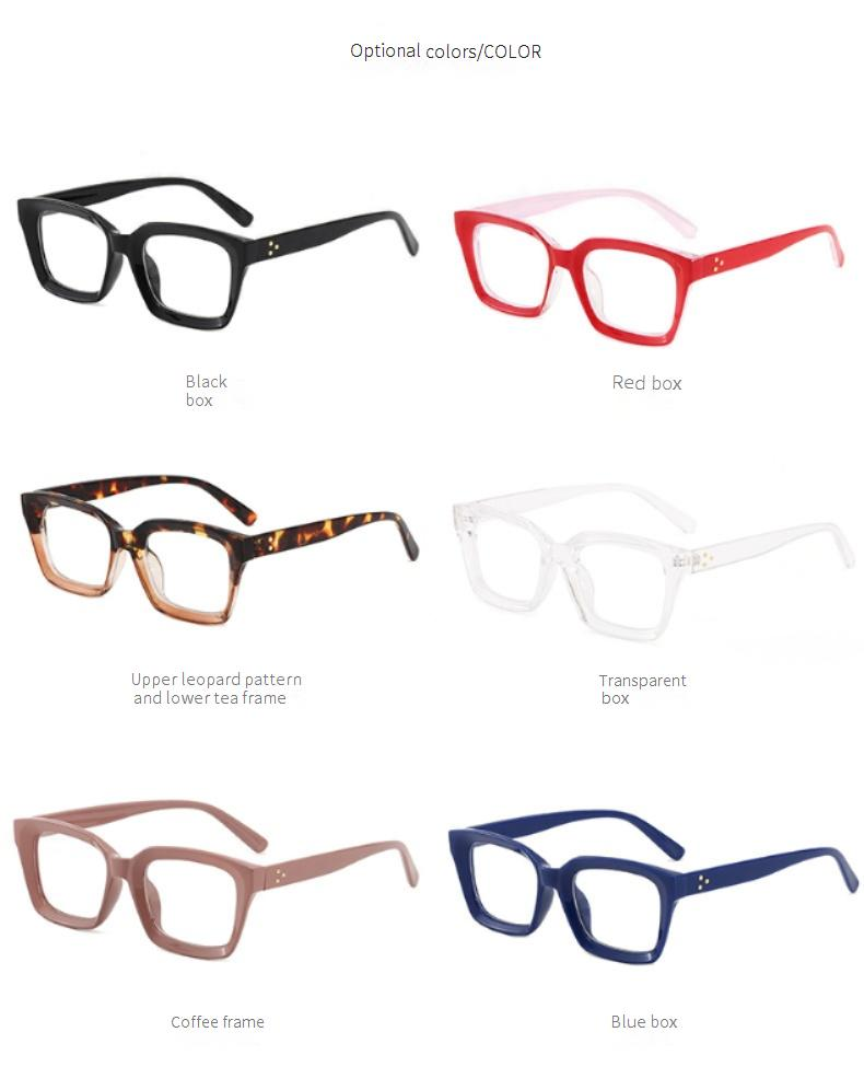 Women's Eyewear Frames Plain Makeup Decorative Glasses Frame 2461 Retro Midin Anti Blue Light Glasses Frame Small Frame Computer Flat Glasses_voghion.com
