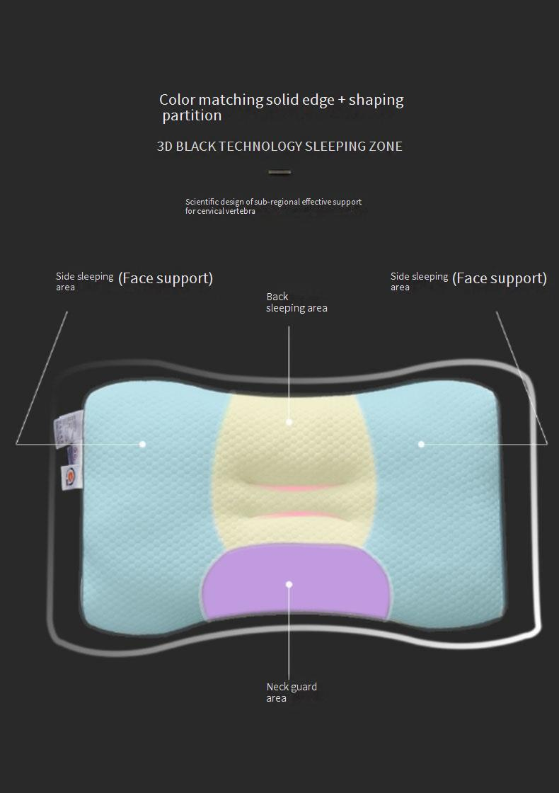 SPA Pillow Protects The Cervical Vertebra And Helps Sleep Soybean Fiber Massage Pillow Core Hotel Home Single Anti Mite_voghion.com