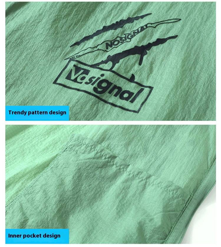 Men's Plus Size Summer Sun Protection Hooded Jacket With Zipper - Lightweight, Breathable & UV Protection For Big & Tall (4XL-10XL)_voghion.com