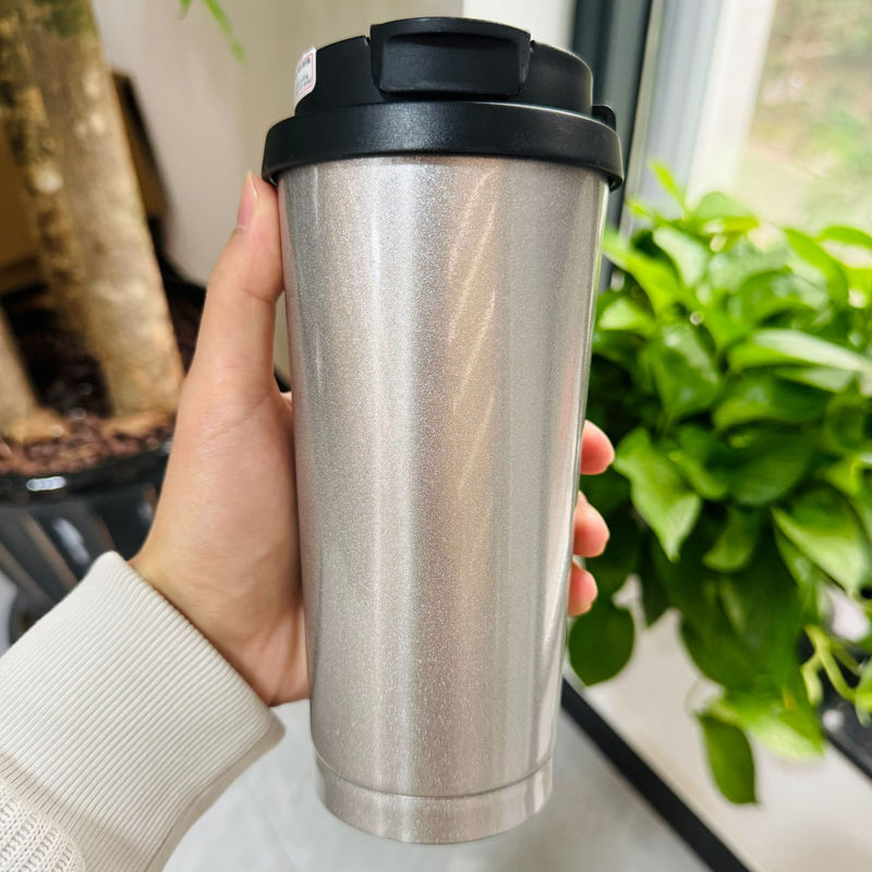 Bicchiere da caffè – Borraccia termica in acciaio inossidabile da 500 ml con cannuccia staccabile e tracolla, stampa floreale e design a prova di perdite per donne e uomini_voghion.com