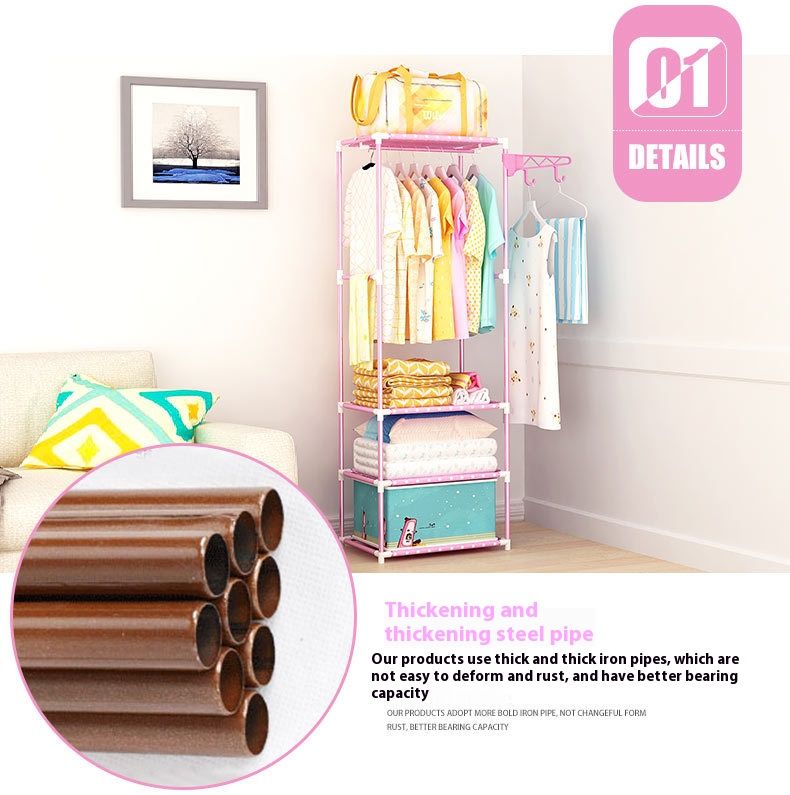 Heavy-Duty Rotating Clothes Rack – Modular Multi-Tier Garment Organizer (360° Spin, Reinforced Frame, Space-Saving Design)_voghion.com