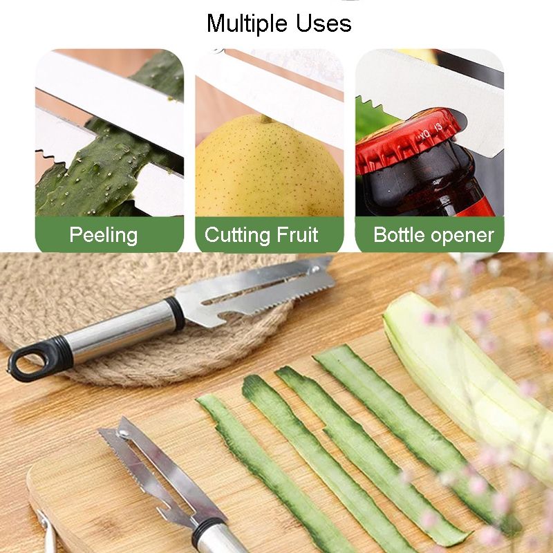 Multifunctional Household Fruit And Vegetable Scraper Bottle Opener_voghion.com